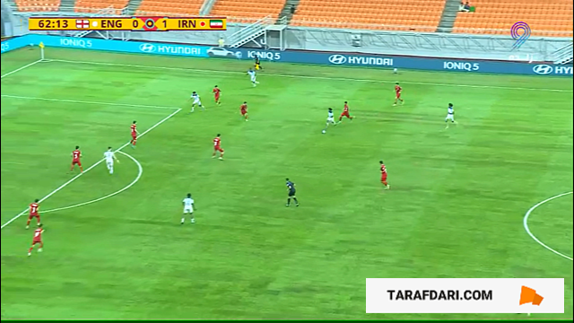 گل راسل دنی به ایران (انگلیس 1-1 ایران)