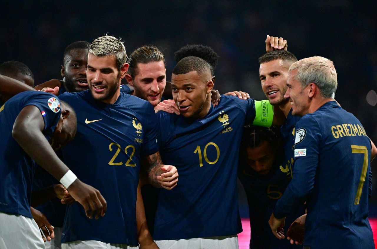 کیلیان ام باپه در بازی فرانسه و جمهوری ایرلند، مرحله مقدماتی یورو 2024