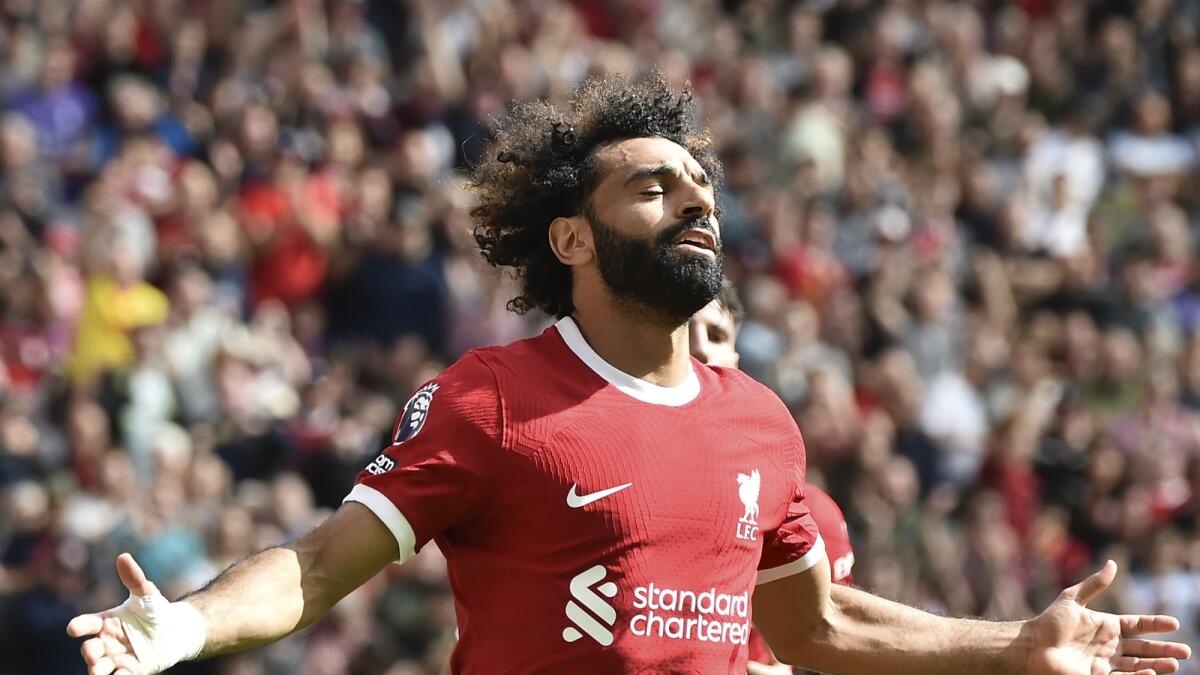 محمد صلاح بعد از گلزنی در لیورپول