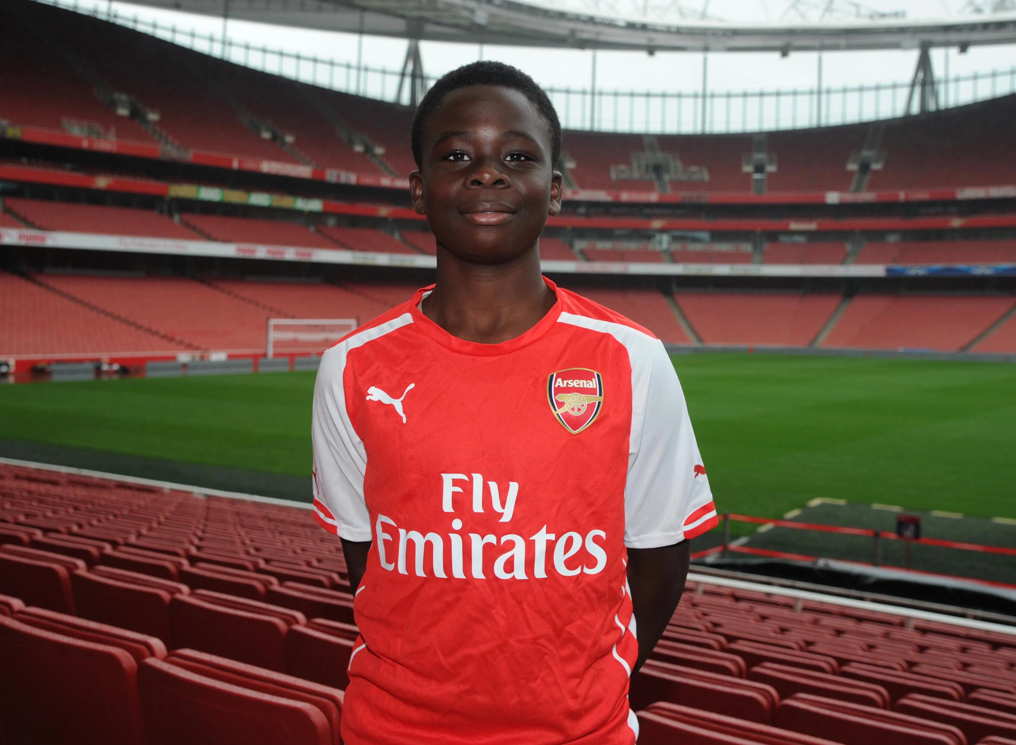 bukayo saka in arsenal academy